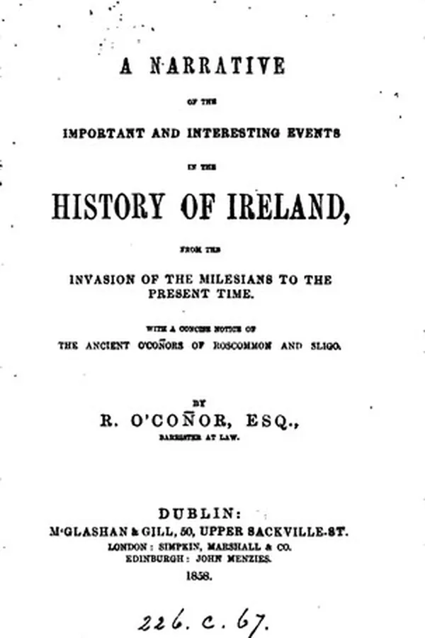 Capa de A NARRATIVE OF THE IMPORTANT AND INTERESTING EVENTS IN THE HISTORY OF IRELAND, FROM THE INVASION ...