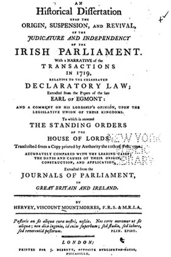 Capa de An Historical Dissertation Upon the Origin, Suspension, and Revival of the Judicature and ...