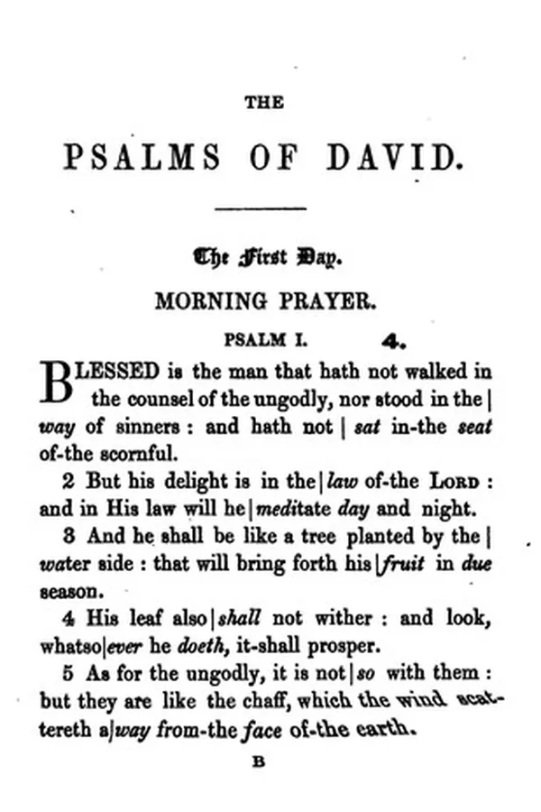 Capa de The Book of psalms, pointed for chanting, and adapted to appropriate chants by an English priest