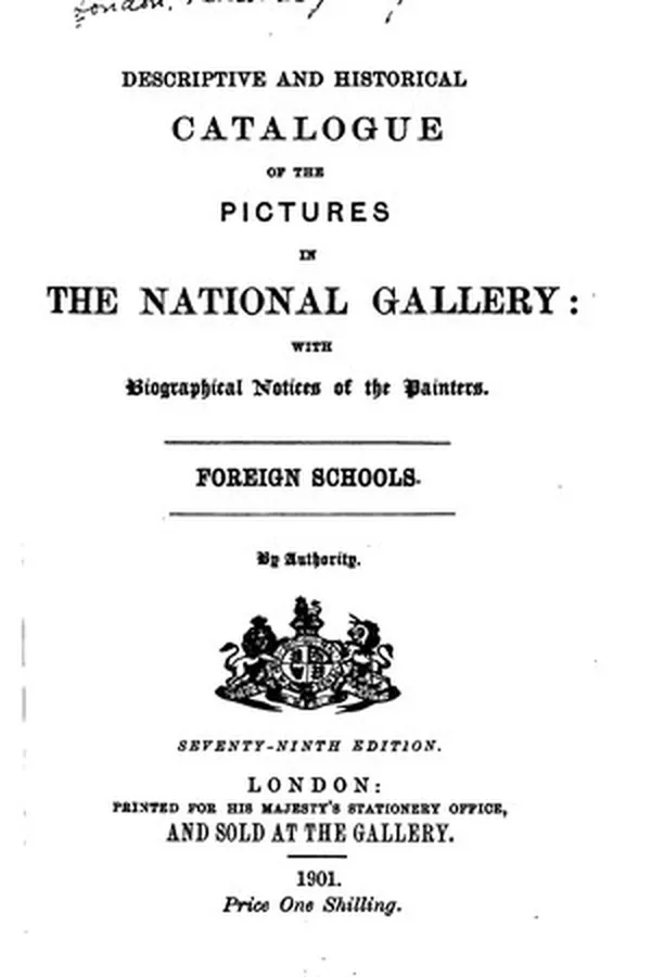 Capa de Descriptive and Historical Catalogue of the Pictures in the National Gallery: With Biographical ...