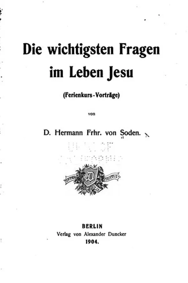 Capa de Die wichtigsten Fragen im Leben Jesu