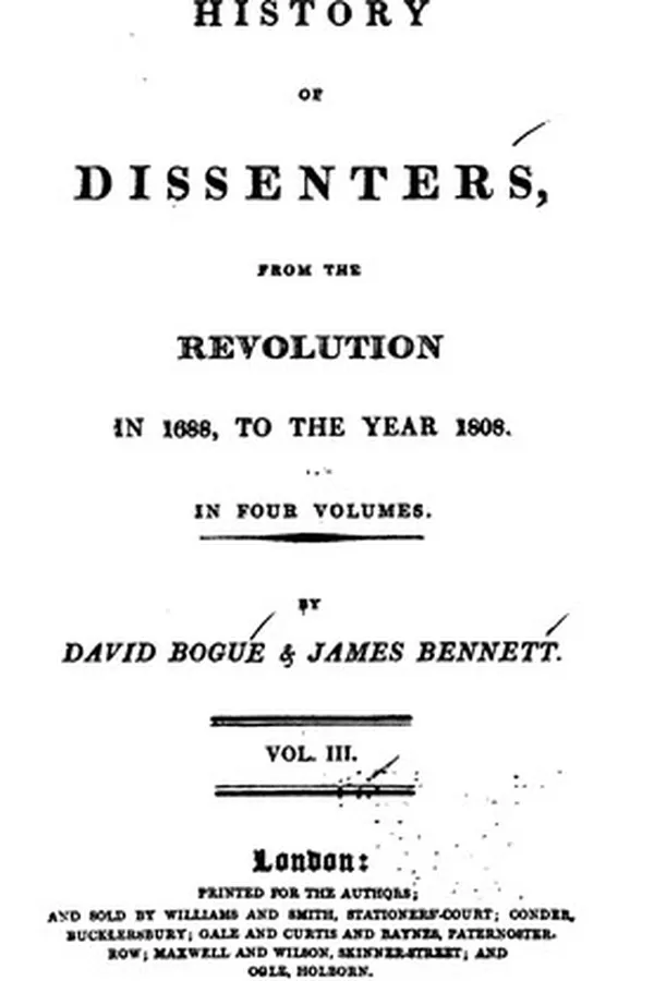 Capa de History of Dissenters, from the Revolution in 1688, to the Year 1808