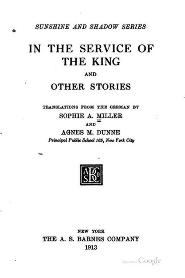 Capa de In the Service of the King and Other Stories