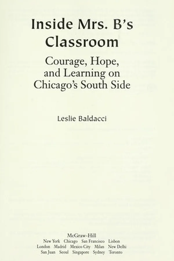 Capa de Inside Mrs. B's classroom