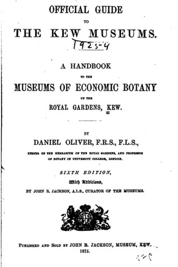 Capa de Official Guide to the Kew Museums: A Handbook to the Museums of Economic ...