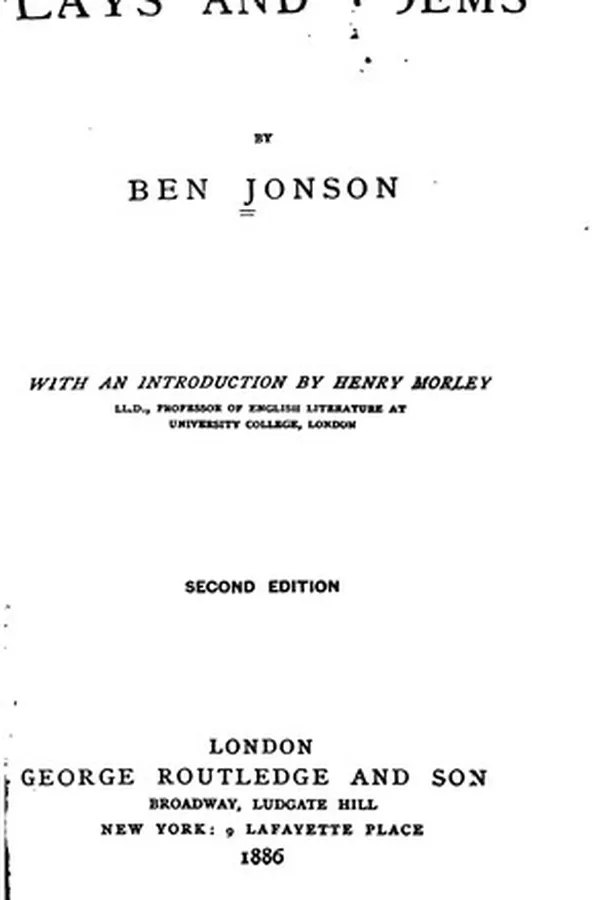 Capa de Plays and Poems