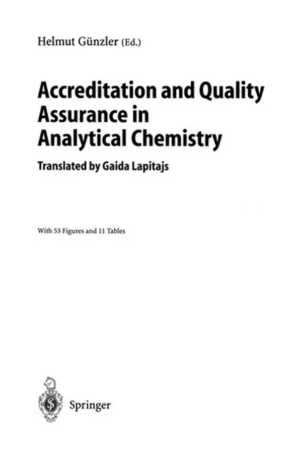 Capa de Accreditation and quality assurance in analytical chemistry