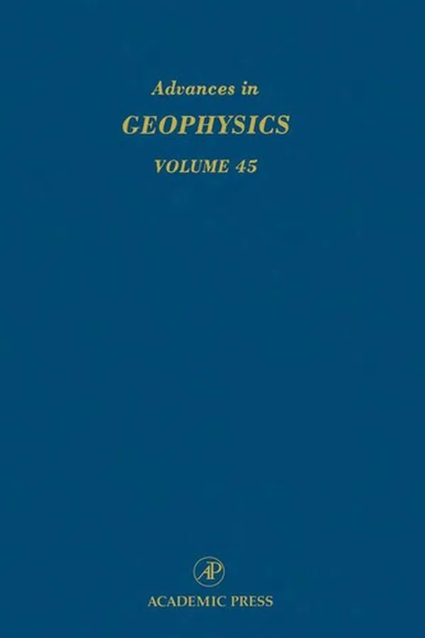 Cover of Advances in Geophysics