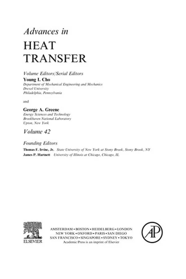 Capa de Advances in heat transfer