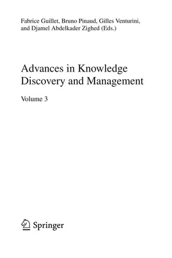 Capa de Advances in Knowledge Discovery and Management