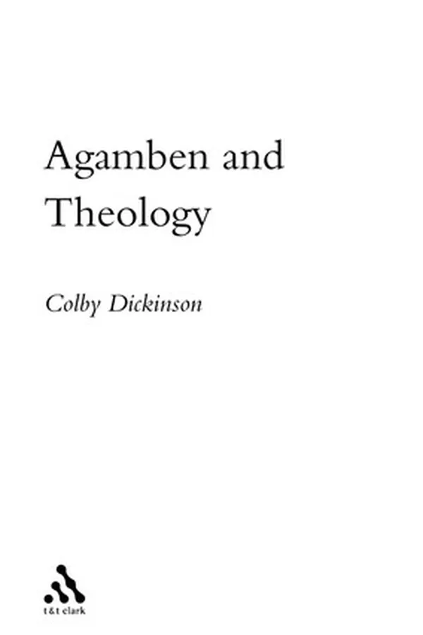 Capa de Agamben and theology