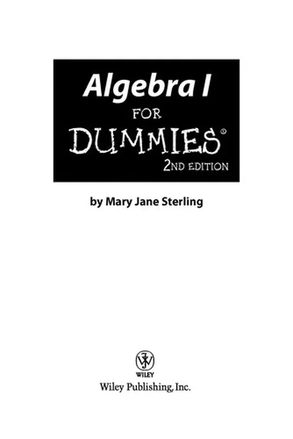 Capa de Algebra I for dummies