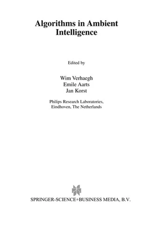 Cover of Algorithms in Ambient Intelligence