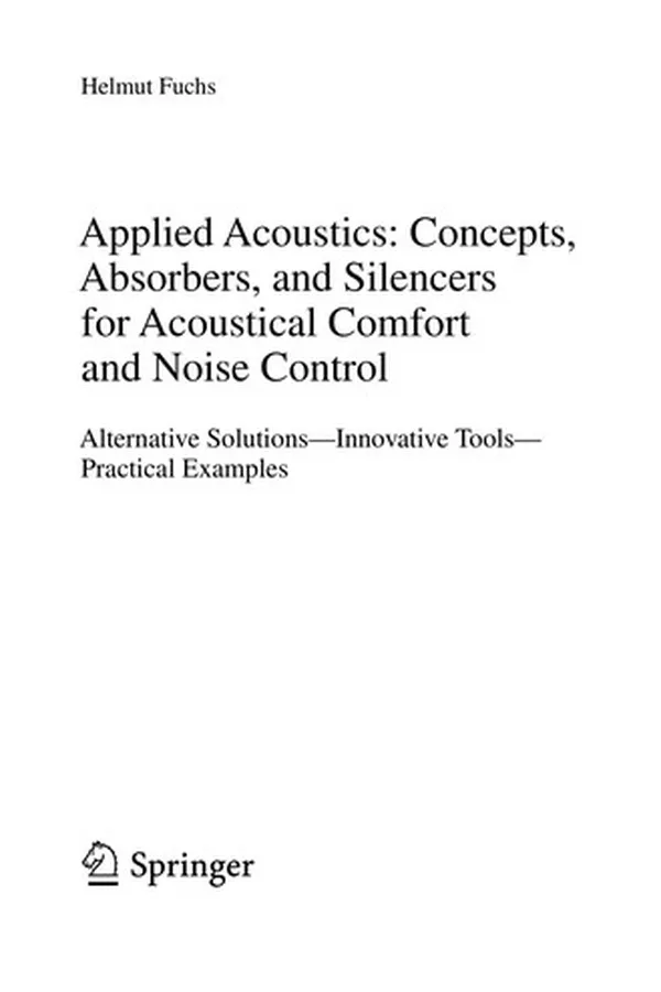Capa de Applied Acoustics: Concepts, Absorbers, and Silencers for Acoustical Comfort and Noise Control