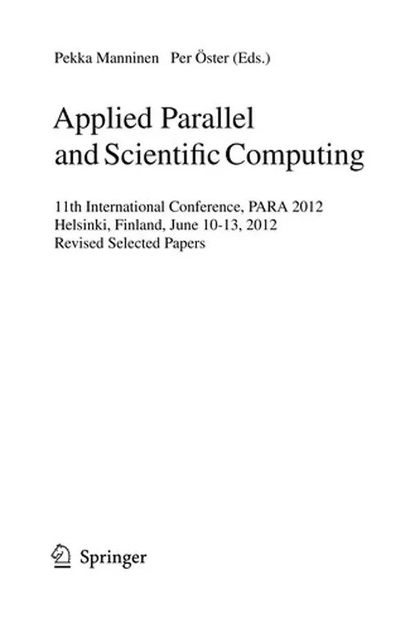 Capa de Applied Parallel and Scientific Computing