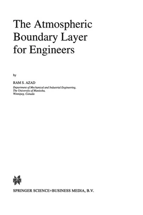 Cover of The Atmospheric Boundary Layer for Engineers