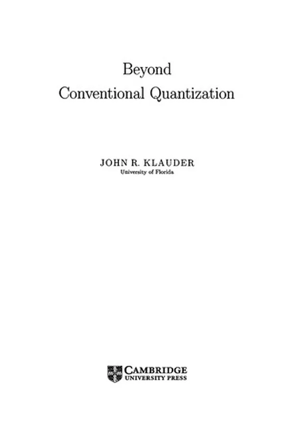 Capa de Beyond conventional quantization