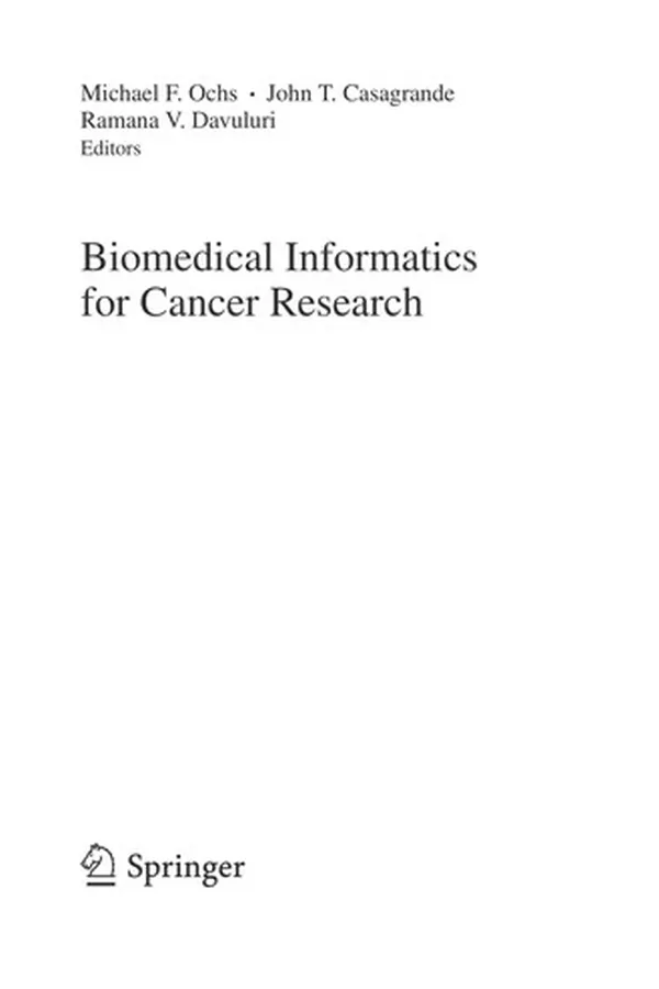 Capa de Biomedical informatics for cancer research