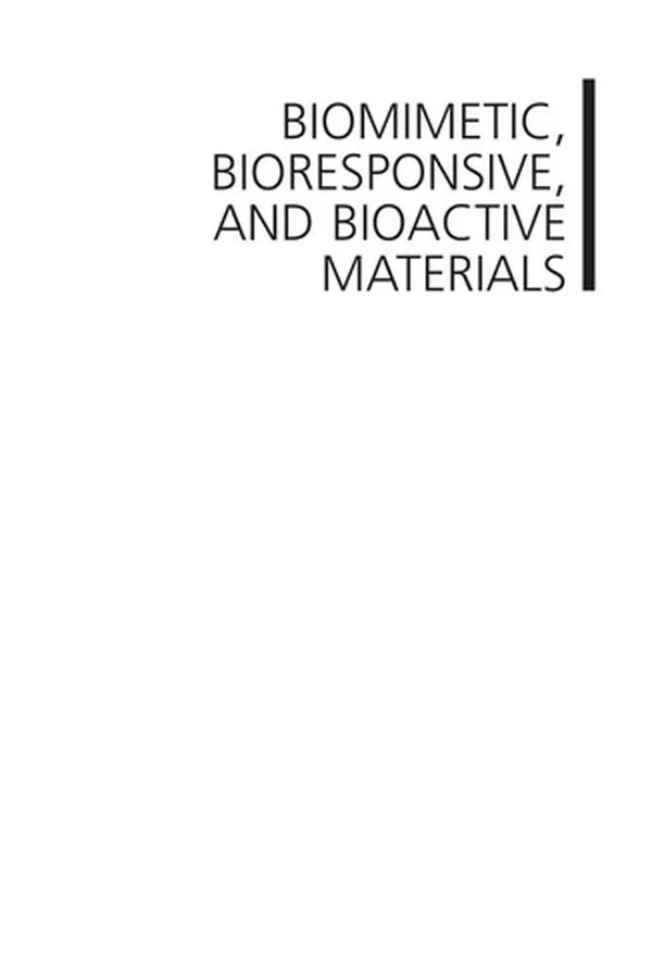 Capa de Biomimetic, bioresponsive, and bioactive materials