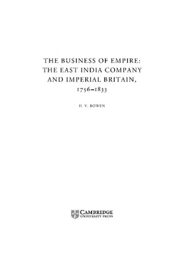 Capa de BUSINESS OF EMPIRE: THE EAST INDIA COMPANY AND IMPERIAL BRITAIN, 1756-1833