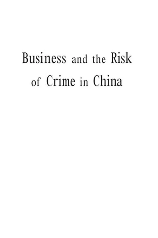 Capa de Business and the risk of crime in China