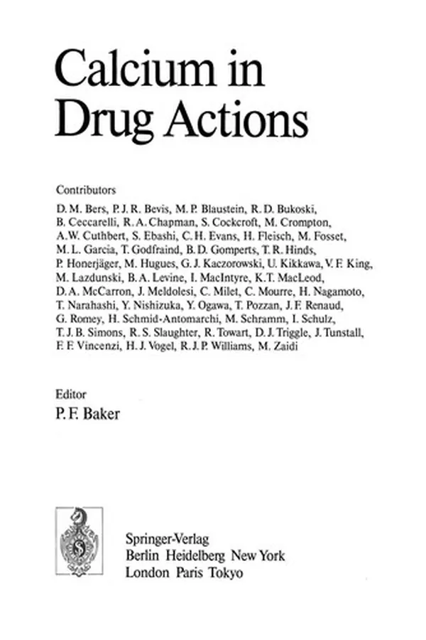 Capa de Calcium in Drug Actions