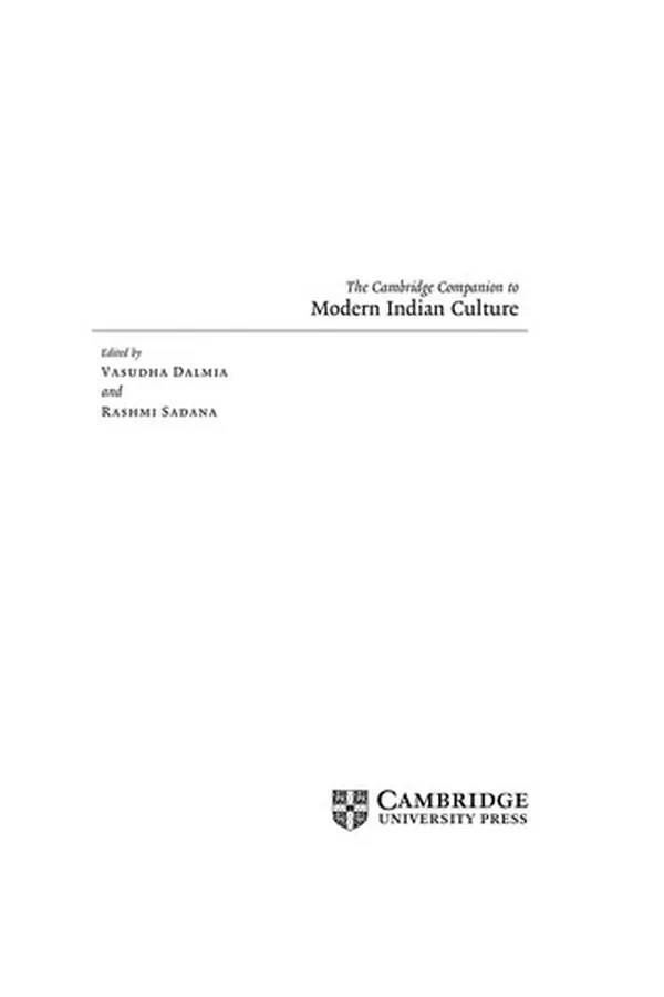 Capa de The Cambridge companion to modern Indian culture