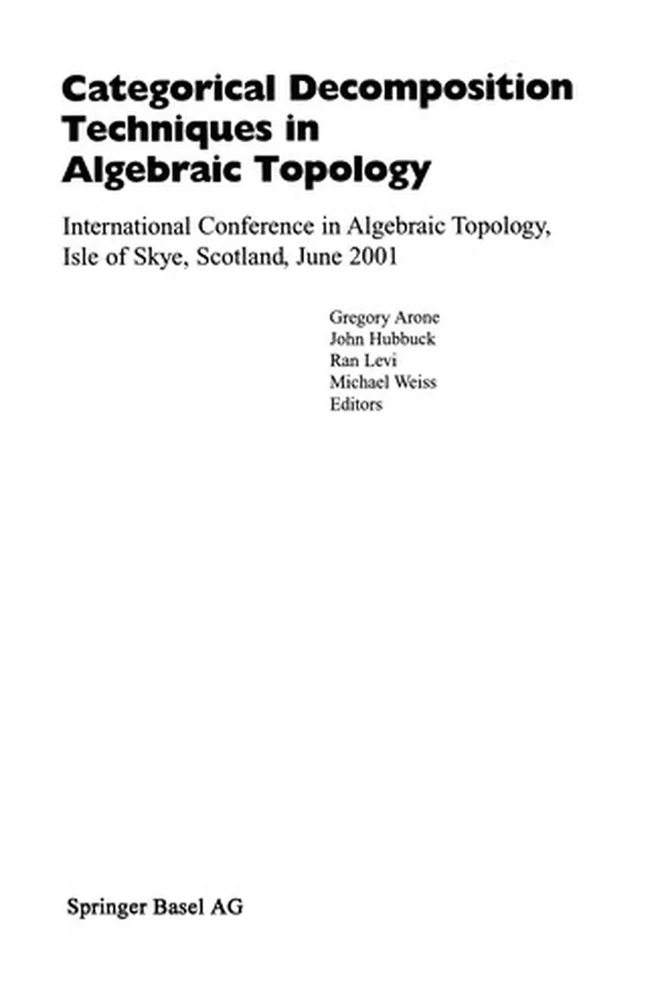 Capa de Categorical Decomposition Techniques in Algebraic Topology