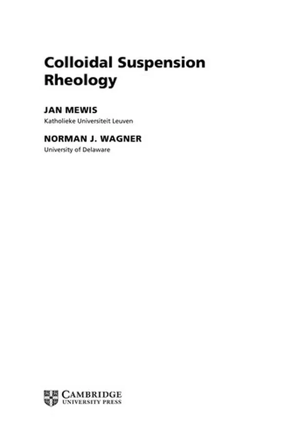 Capa de Colloidal suspension rheology