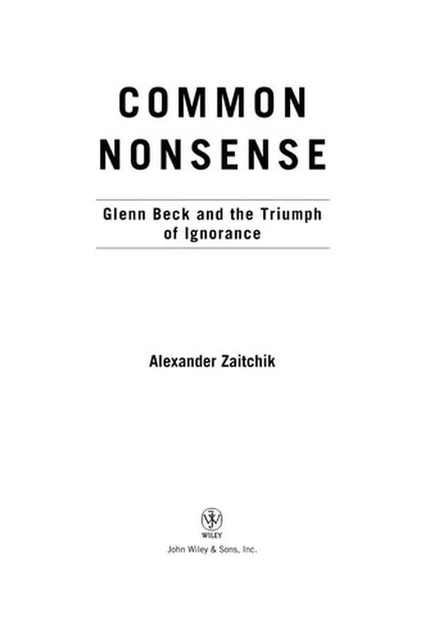 Capa de Common nonsense