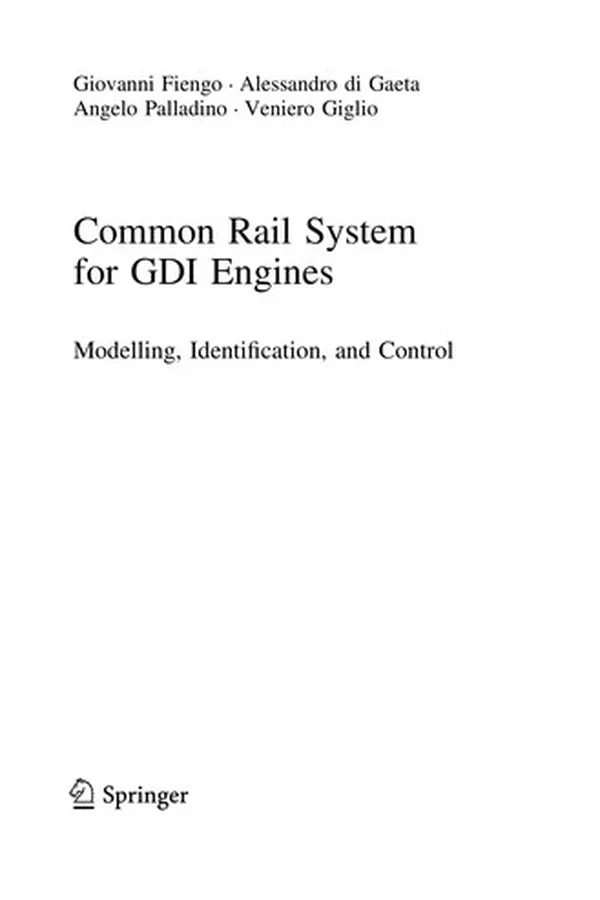 Capa de Common Rail System for GDI Engines
