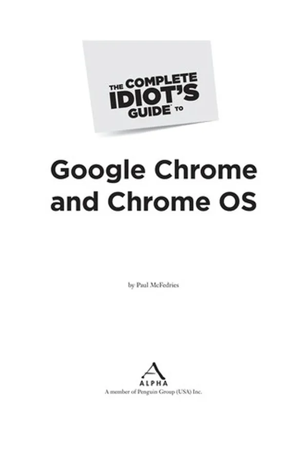 Capa de The complete idiot's guide to Google Chrome and Chrome OS
