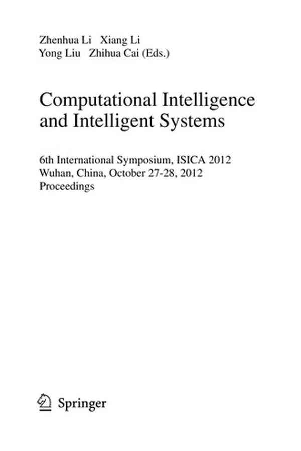 Cover of Computational Intelligence and Intelligent Systems