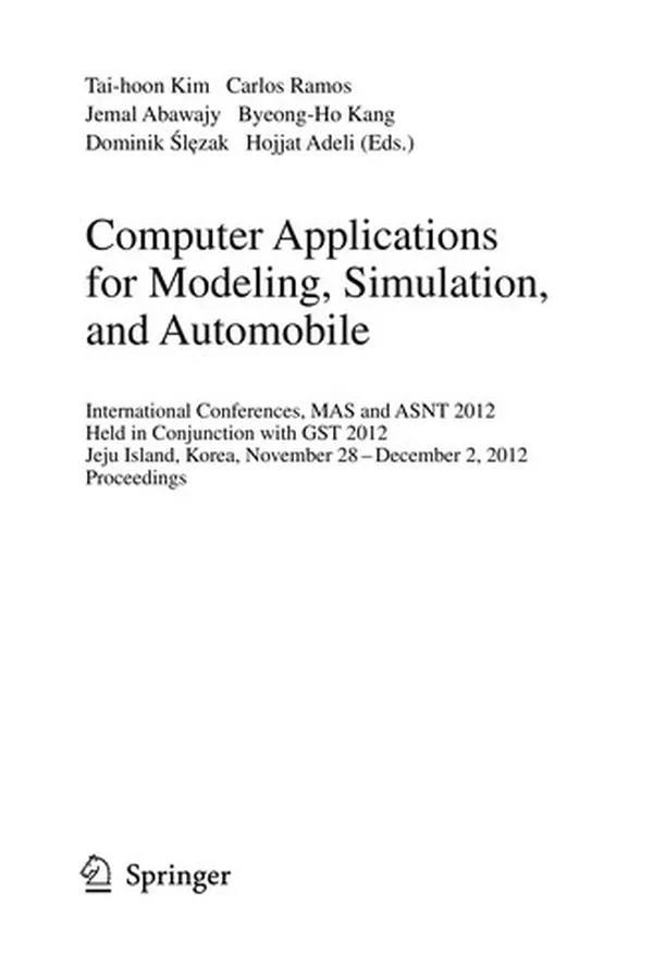 Capa de Computer Applications for Modeling, Simulation, and Automobile