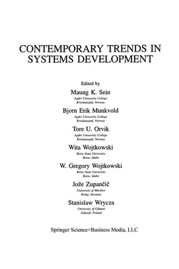 Capa de Contemporary Trends in Systems Development