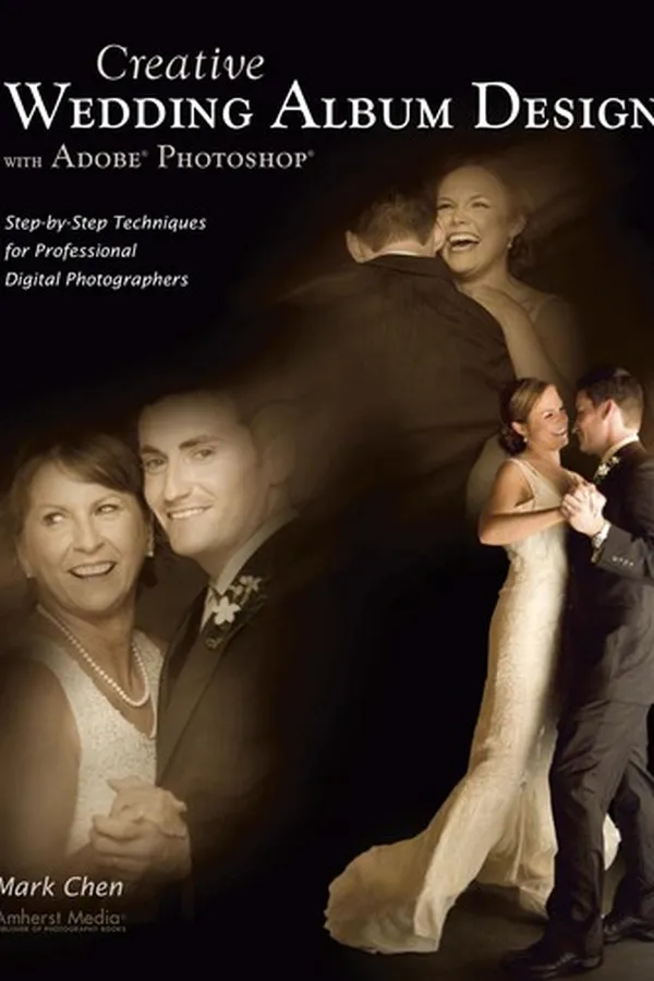 Cover of Creative wedding album design with Adobe Photoshop