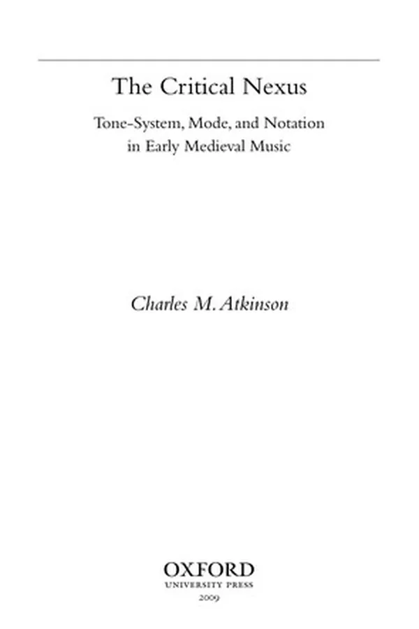 Capa de Tone-System, Mode, and Notation in Early Medieval Music (AMS Studies in Music)