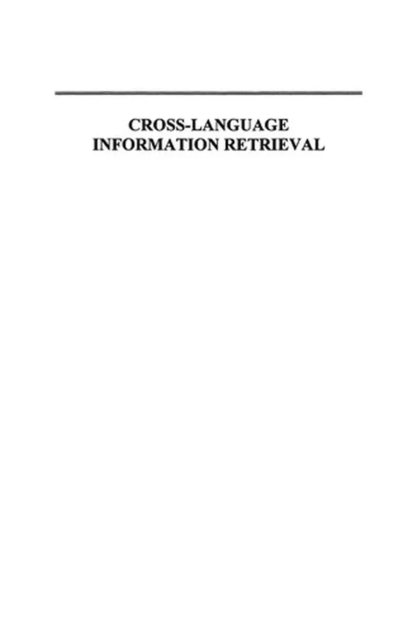Capa de Cross-Language Information Retrieval