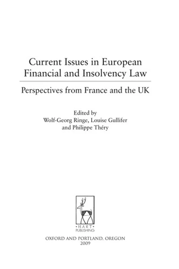 Capa de Current issues in European financial and insolvency law