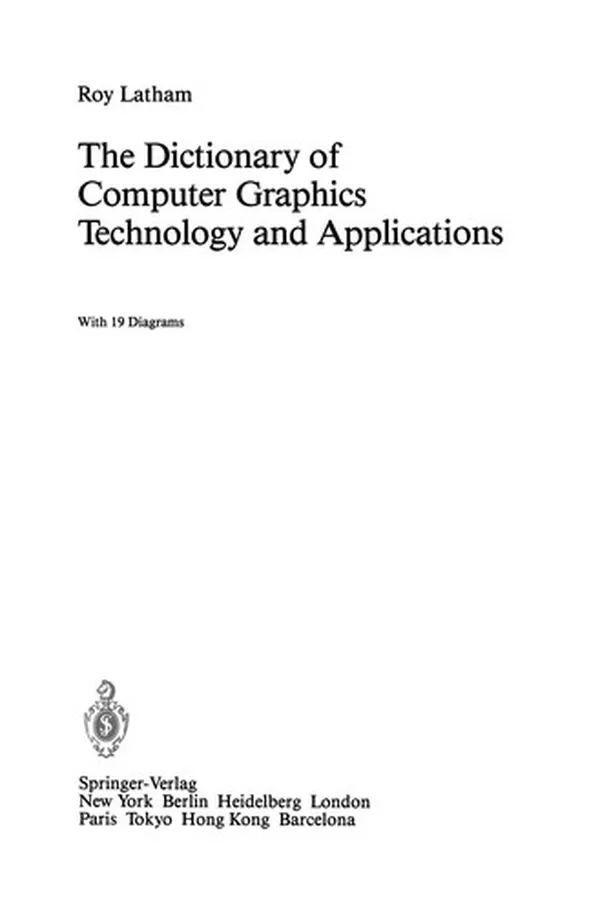 Capa de The Dictionary of Computer Graphics Technology and Applications