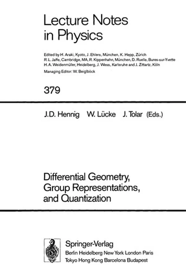 Capa de Differential geometry, group representations, and quantization