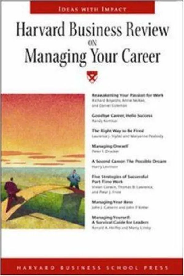 Capa de Harvard business review on managing your career