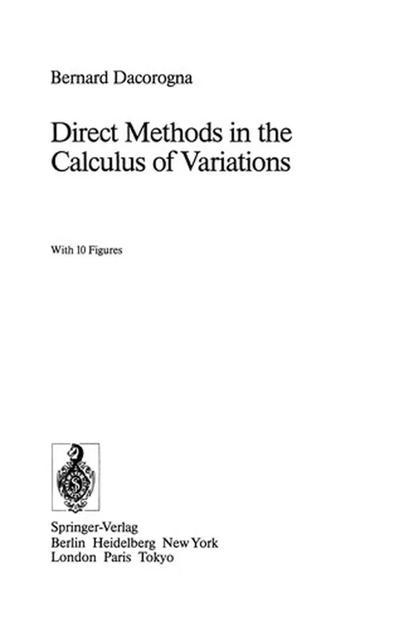 Capa de Direct Methods in the Calculus of Variations