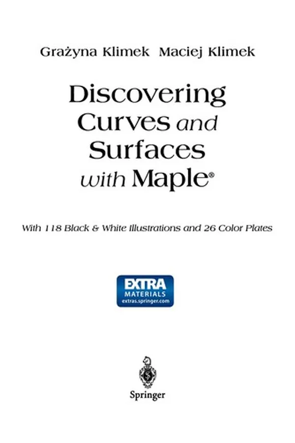 Capa de Discovering Curves and Surfaces with Maple®
