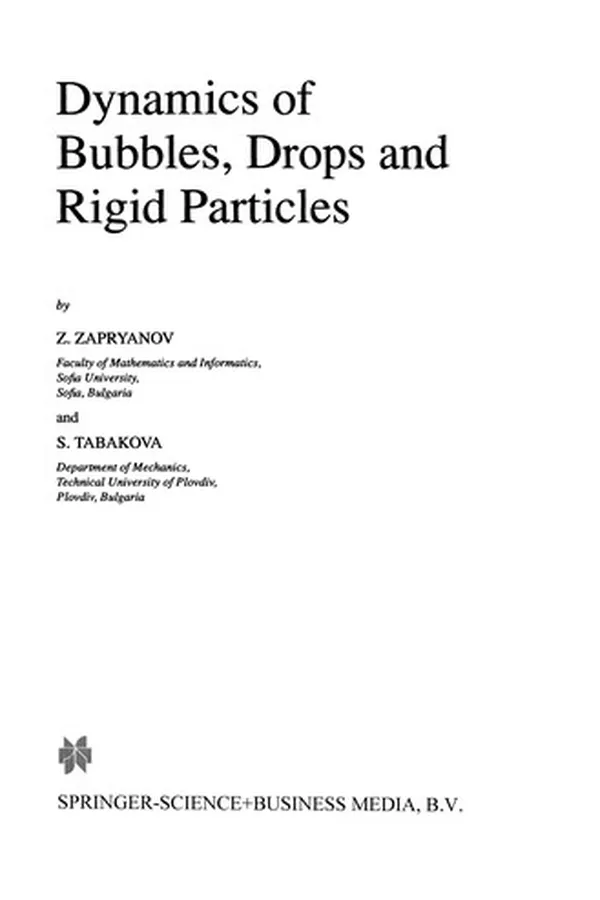 Capa de Dynamics of Bubbles, Drops and Rigid Particles