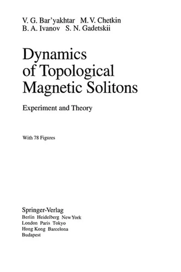 Capa de Dynamics of Topological Magnetic Solitons
