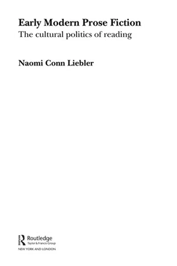 Capa de Early modern prose fiction