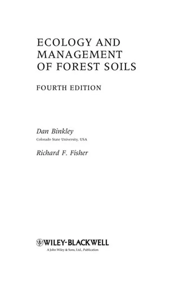 Capa de Ecology and management of forest soils