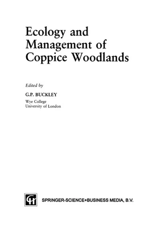 Capa de Ecology and Management of Coppice Woodlands