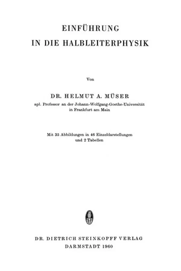 Cover of Einführung in die Halbleiterphysik